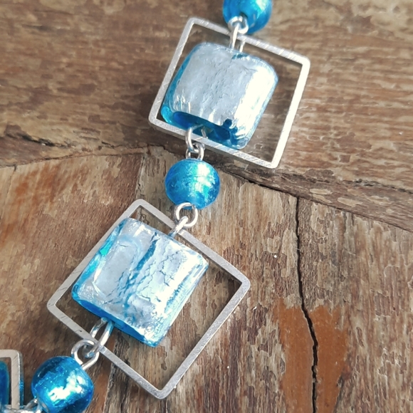 Handmade Glass Bead Necklace - Picture 3 of 7